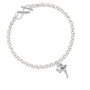 Small Fairy with Clear Wings To Infinity Godmother Toggle Bracelet