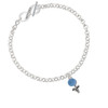 Blue Baby Rattle To Infinity Mother Toggle Bracelet