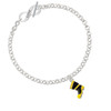 Black and Yellow Firefighter Boot To Infinity Love Toggle Bracelet