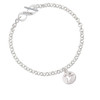Hummingbird Disc To Infinity Sisters Toggle Bracelet