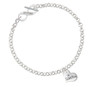 Small I Love You Heart To Infinity Sisters Toggle Bracelet