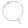 Butterfly Silhouette To Infinity Sisters Toggle Bracelet
