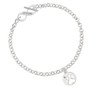 Paw Silhouette To Infinity Sisters Toggle Bracelet