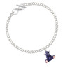 Resin Purple Hippopotamus Honey To Infinity Sisters Toggle Bracelet