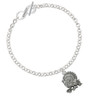 Antiqued Turkey To Infinity Family Toggle Bracelet