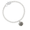 Antiqued Sand Dollar To Infinity Daughter Toggle Bracelet