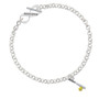 Enamel Softball and Bat To Infinity Daughter Toggle Bracelet