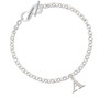 Large Initial - A - To Infinity Grandma Toggle Bracelet