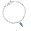 Blue Baby Rattle To Infinity Grandma Toggle Bracelet