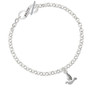 2-D Small Dove To Infinity Faith Toggle Bracelet