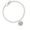 Medium Open Filigree Heart To Infinity Je t'aime Toggle Bracelet