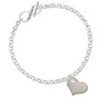 Stainless Steel Heart To Infinity Te Quiero Toggle Bracelet