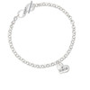 Small Niece Heart To Infinity Aunt Toggle Bracelet