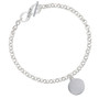 Stainless Steel Disc To Infinity Niece Toggle Bracelet