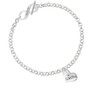 Small I Love You Heart To Infinity Niece Toggle Bracelet