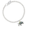 Enamel Side Turtle To Infinity Niece Toggle Bracelet