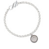 Stainless Steel Nevertheless She Persisted on Flange To Infinity Dance Toggle Bracelet