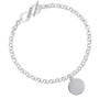 Stainless Steel Disc To Infinity Dance Toggle Bracelet