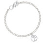 Runner Silhouette in 1/2'' Disc To Infinity Run Toggle Bracelet