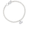 Half Marathon - 13.1 with Clear Crystal To Infinity Run Toggle Bracelet