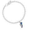 Blue Running Shoe To Infinity Run Toggle Bracelet