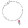 Hot Pink Running Shoe To Infinity Run Toggle Bracelet