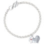 Nurse's Prayer Heart - Lord Guide To Infinity Proverbs 3:5 Toggle Bracelet