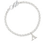 Large Initial - A - To Infinity Joshua 1:9 Toggle Bracelet