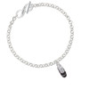 3-D Black Running Shoe To Infinity Joshua 1:9 Toggle Bracelet