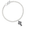 Large Celtic Cross To Infinity Matthew 5:4 Toggle Bracelet