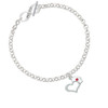 Open Heart with Nurse Hat To Infinity Philippians 4:13 Toggle Bracelet