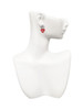 Acrylic Red "Too Cute / Cutie" Heart - Crystal Clip on Earrings