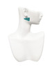 Acrylic Large Teal Megaphone - Crystal Clip on Earrings