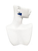 Acrylic Large Navy Megaphone - Crystal Clip on Earrings