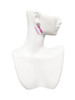 Acrylic Pink "Hello" Name Tag - Crystal Clip on Earrings