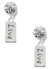 Silver Plated Live - Crystal Clip on Earrings
