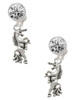 Silver Plated Unicorn - Crystal Clip on Earrings