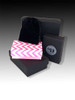 Silver Plated Scroll Ribbon with Black Crystal - Crystal Clip on Earrings