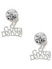 Silver Plated Gotta Dance - Crystal Clip on Earrings