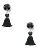 Black Dress - Crystal Clip on Earrings