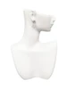 Silver Plated Open Design Sun - Crystal Clip on Earrings