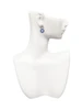 Silver Plated Large Blue Evil Eye with AB Crystal Border - Crystal Clip on Earrings
