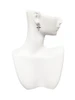 Silver Plated Physician Assistant Caduceus - PA - Crystal Clip on Earrings