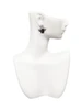 Black Flying Pig with Wings - Crystal Clip on Earrings