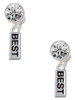 Silver Plated Best - Crystal Clip on Earrings