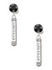 Courage Strength Wisdom Honesty - Bar - Crystal Clip on Earrings