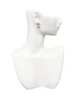 Silver Plated Small Mother of the Bride Heart - Crystal Clip on Earrings