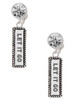 Silver Plated Let It Go - Crystal Clip on Earrings