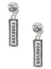 Silver Plated Forever - Crystal Clip on Earrings