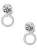 She Believed She Could Infinity Ring - Crystal Clip on Earrings: Color Choice - Red, Green, Blue, Purple, Pink, Clear, Black